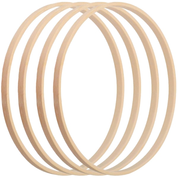 Træringe til hobby, drømmefanger ringe bambus, træring 15 cm, træringe macrame, macrame ringe, træ hoops