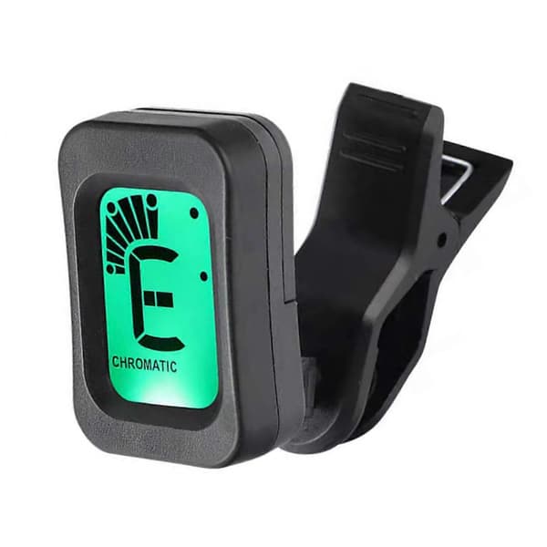 Guitar Tuner 12 Lige Temperament Multifunktionel Clip On Elektronisk Tuner til Ukulele Bas Violin Tuner