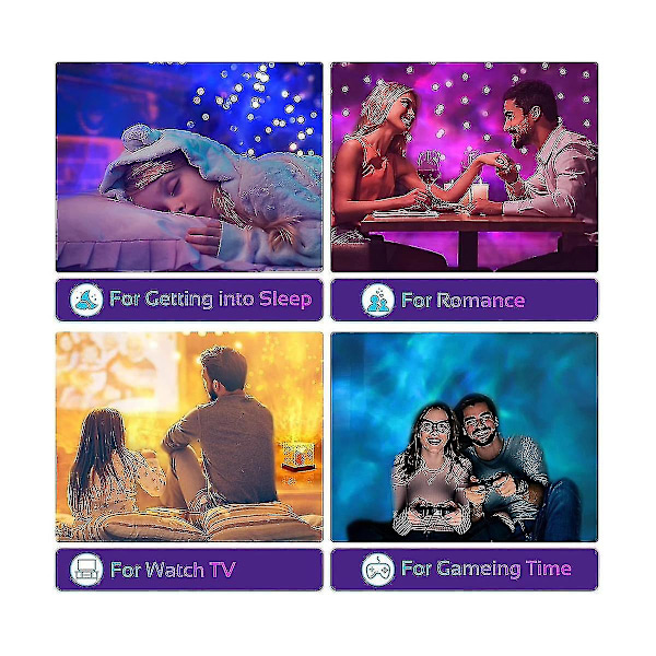 Galaxy-projektorivalo makuuhuoneeseen - 16 väriä, sensorivalo, projektori-yövalo makuuhuoneeseen