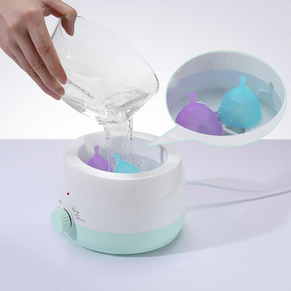 Silikon Menstruasjonskopp Dampsterilisator Reise Menstruasjonskopp