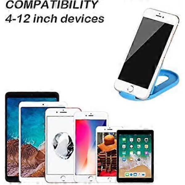 Vit 4-pack Universal Mobiltelefon- och Tabletthållare 4\" till 12\"