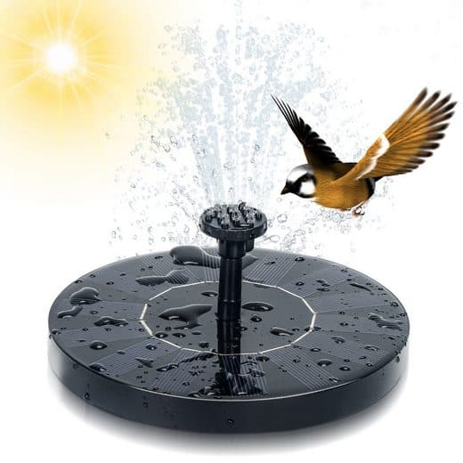 Solpump, solfontän, 1,5 watt vattenspel, dammpump, fontän