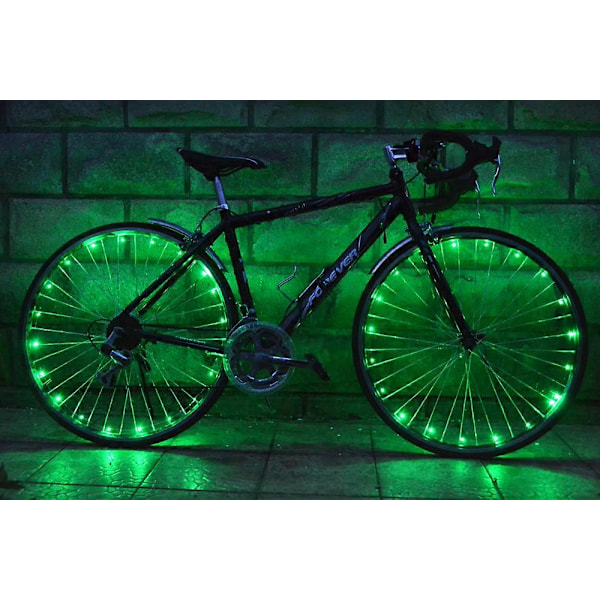 Blå pakke med 1 dæk LED Cykelhjul Lys Bliver Klarere og Synlige fra Alle Vinkler for Ultimativ Sikkerhed
