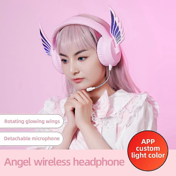 Trådløse Bluetooth V5.3 Over-Ear Hodetelefoner med HiFi-lyd og Roterende Vinger for Smarttelefon og Bærbar PC