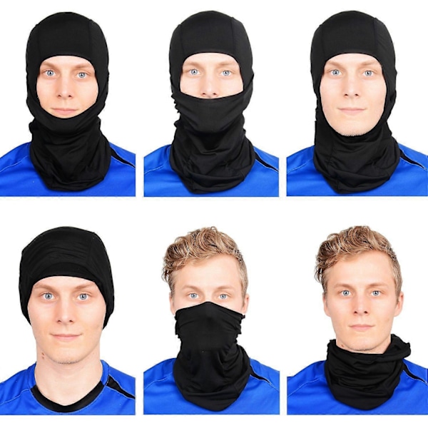 (Musta) Talvi Moottoripyörä Balaclava Miehet Naiset Ulkoiluun Kaulanlämmitin Pyörä Moottoripyörä Lumilautailu Hiihto Pyöräily Heijastava Kauluri Tuulenpitävä