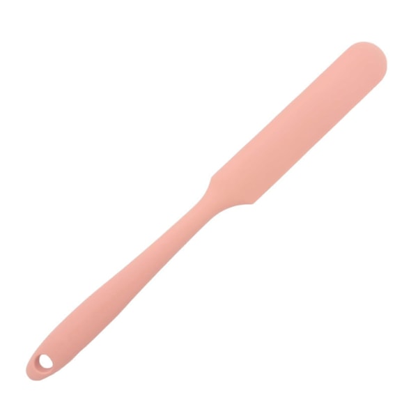 Pastellrosa silikonspatel för att breda frosting på tårtor, 24 cm