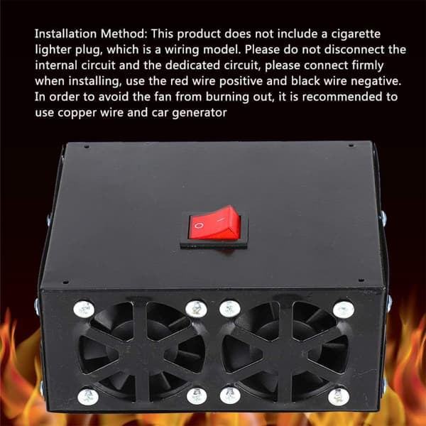 12v 1000w Bilvarmer Varmeblæser Bilvarmer Afrimer