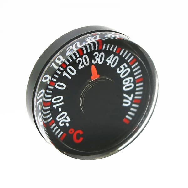 Mini Rund Diameter 27mm Plast Pointer Grader Celsius Termometre for Hjem Utendørs Bil Husholdnings Temperaturmåling