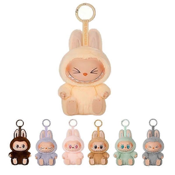Ny Het Söt Labubu 1:1 Replika The Monsters Blind Box Cardiac Macarone Kawai Gissa Väska Figur Modell Nyckelring Överraskningspresent Leksak