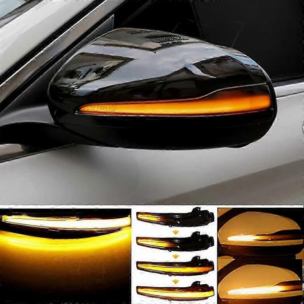 (Dynamisk gul/blå) Dynamisk blinklys LED-lys til Mercedes Benz C E S GLC W205 X253 W213 W222 V-klasse W447 sidespejl indikatorlys