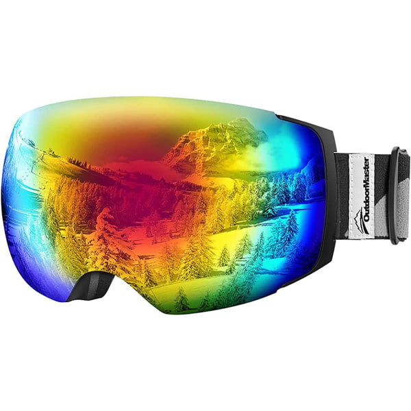 A3-Black FrameOutdoorMaster Ski Goggles PRO - Ramlös, Interch