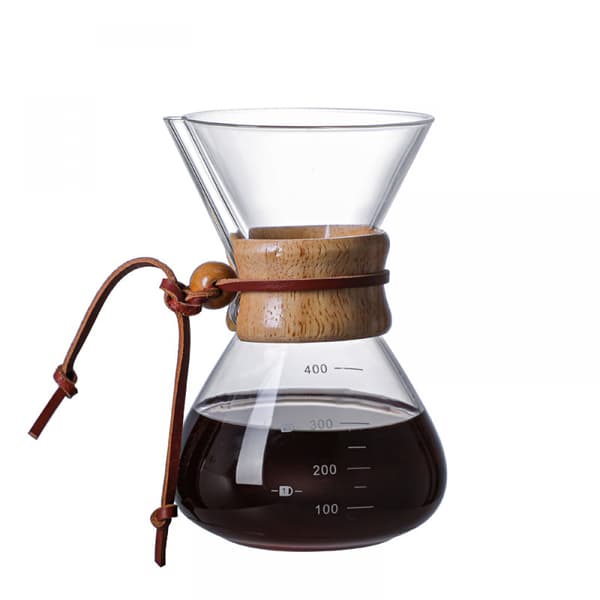 Pour-Over Glas Kaffemaskine - Klassisk Serie - Eksklusiv Emballage