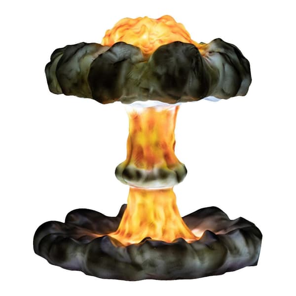 3D Explosion Svampmoln LED Nattlampa, USB Sängbordslampa för Sovrum