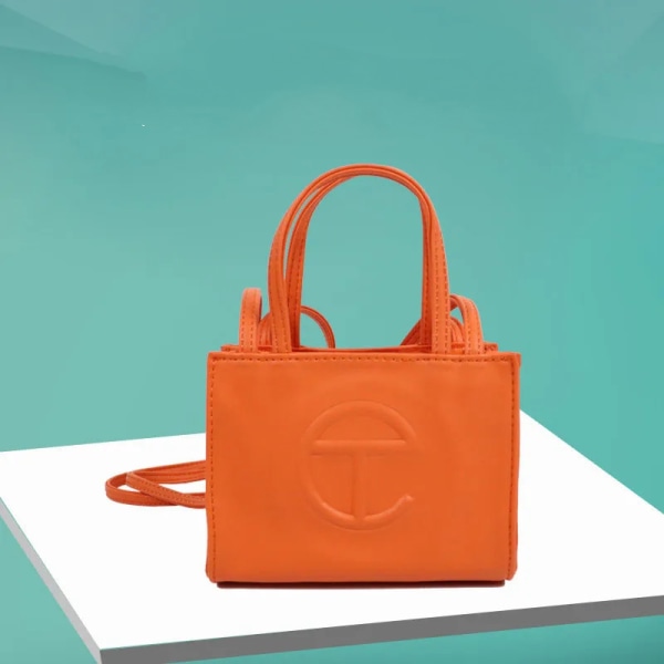 Telfar Telefonväska Dammode Texture Tote Bag Orange Mini