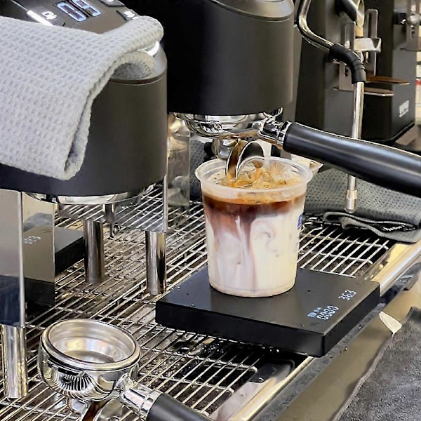 (JWDd) 100 stk. 360 ml plastikkopper med flade låg, ideelle til iskaffe og smoothies