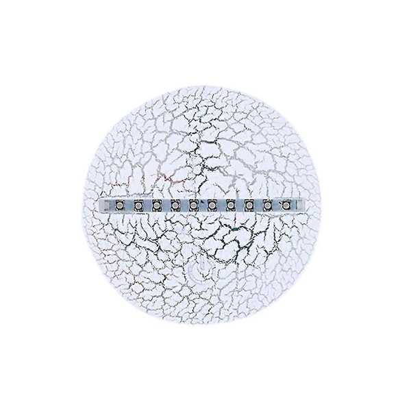 LED 3D Illuminert Lampe, Optisk Illusjon, Skrivebordsnattlampe med 7 Fargeskiftende