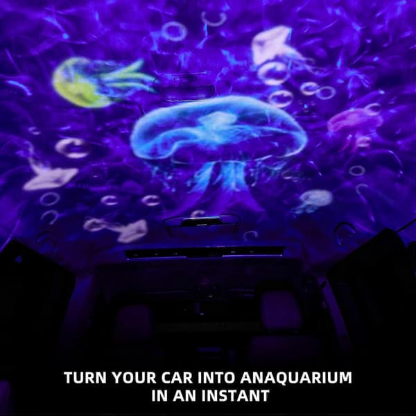 Ocean Starry Sky-projeksjon, Nattlys-projeksjon for barn, 360 graders rotering