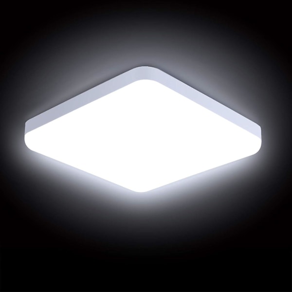 LED taklampe 30W vanntett IP56 2400LM kald hvit 6500K Enkel å installere taklampe for utendørs bruk