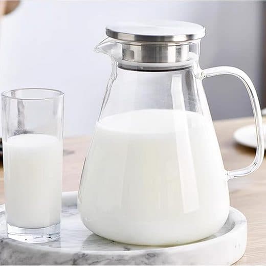 Borosilikaattilasikannu kannella ja nokalla, 2 litraa/70oz