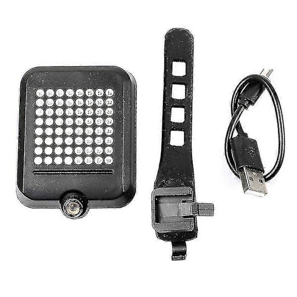 Vattentät cykelbaklampa USB-laddning Auto Blinkers MTB-tillbehör