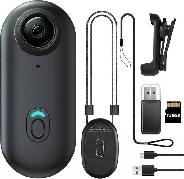 2025 Seneste Model 128GB FHD 1080P Mini Kropskamera, Bærbart Action Kropskamera