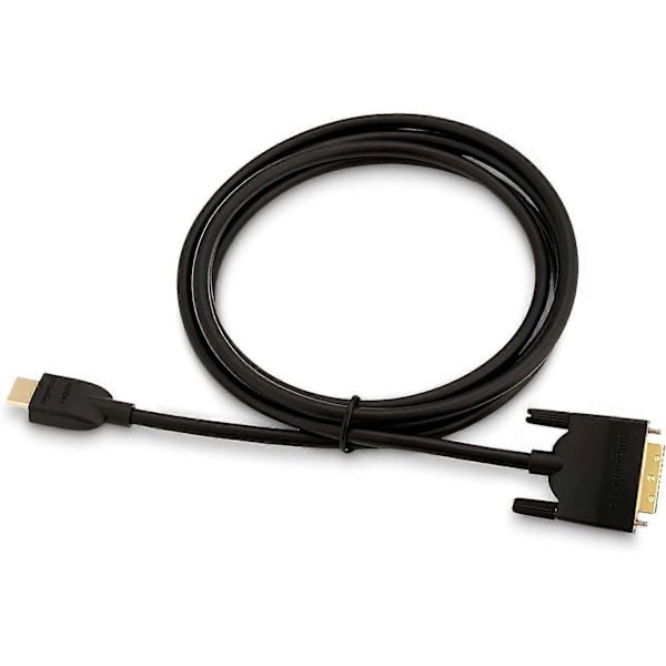 HDMI A til DVI Adapterkabel - 2m (ikke egnet til tilslutning til SCART eller VGA porte), Sort