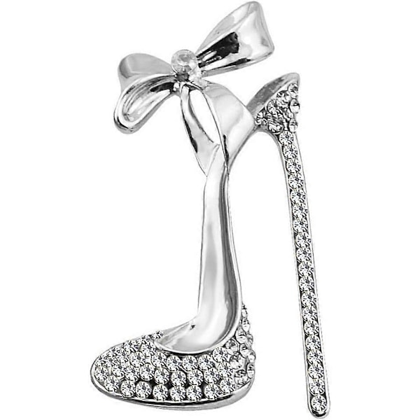Kristall Högklackad Brosch - Strass Smyckesgåva för Kvinnor & Män