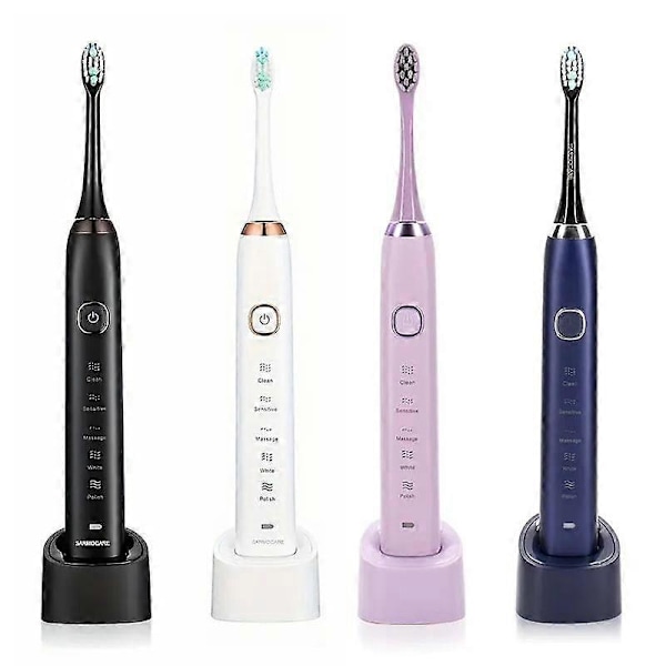 Sarmocare S100 IPX7 Vedenkestävä Kannettava Sonic Sähköhammasharja 8 Harjaspäällä