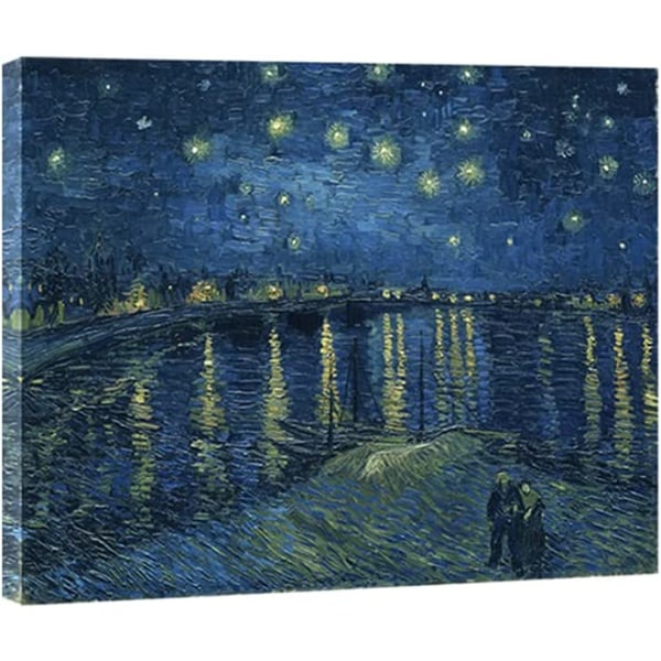 Wieco Art - Starry Night Over the Rhone av Van Gog