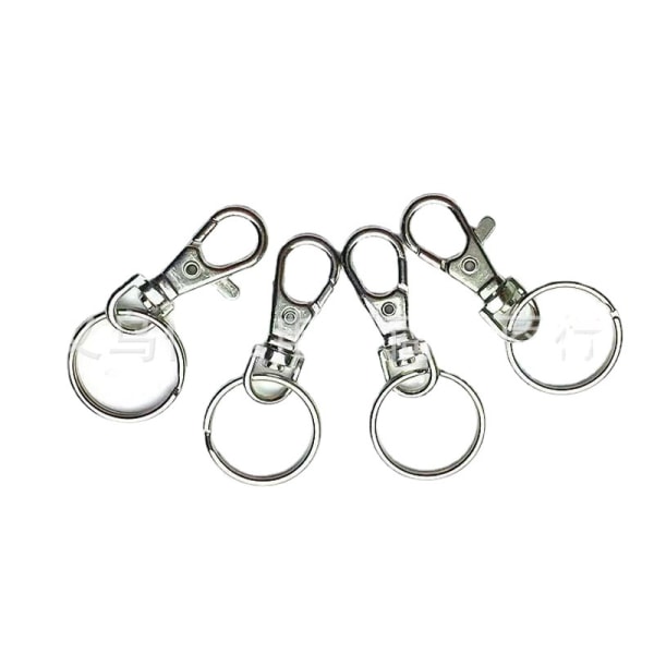 Nyckelringar - Metallpolerande nyckelring av avtagbara ringkrokar nyckelkrok25 mmöppning