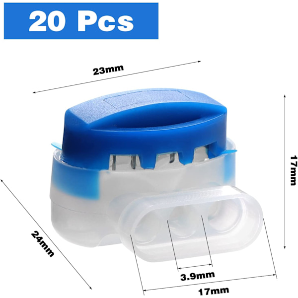 20 Pcs Cable Connectors Electrical Wire Connectors Crimp