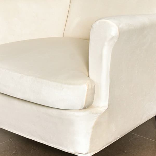 Öronlappsfåtöljöverdrag, 1 del, överdrag, tigerprint, beige