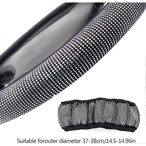 Bilratt Skydd 38cm Universal Ratt Skydd Sammet Ratt Skydd Handgjorda Bilratt Skydd Halkfritt Mjukt Mikrofiber
