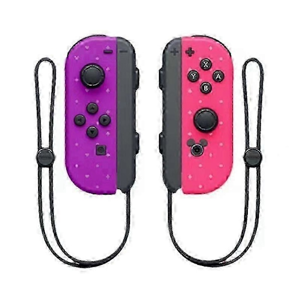 (Disney) Joycon Trådlös Handkontroll För Nintendo Switch, Stödjer Väckningsfunktion, Vänster Höger Fjärrkontroller Med Handledsrem Disney