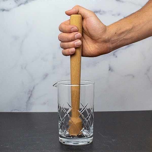 12\" Cocktail Muddler i Hårdträ - Barverktyg för Mojitos