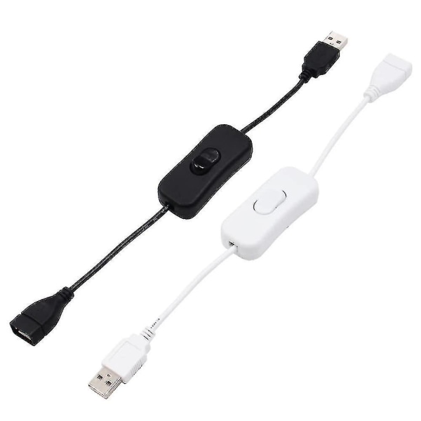 2023 Ny 2-pack USB S On/Off förlängningskabel 4-stift