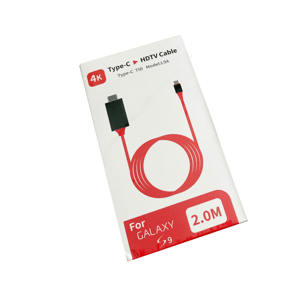 USB 3.1 Typ C till HDMI 4k-kabel USB C till HDtv Red