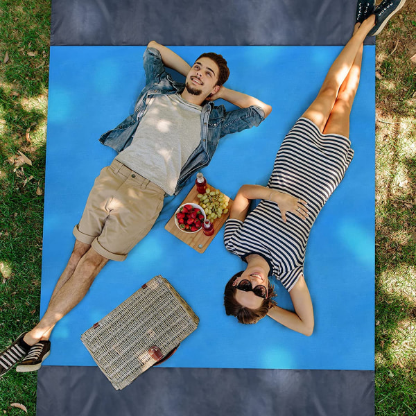 BlueOutdoor Beach Mat, Extra stor vattentät picknick Ma