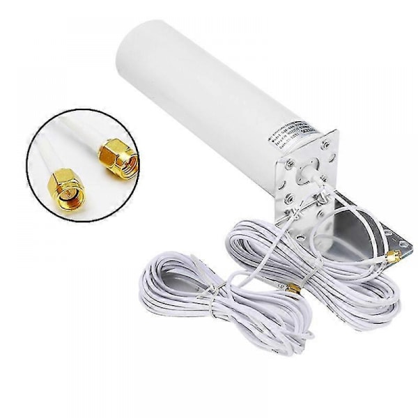 4G LTE Antenn SMA Extern Antenn 3G 4G Utomhusantenn 10-12DBi med Dubbel SMA-kontakt för 3G