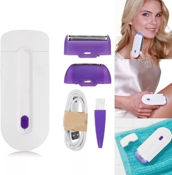 Kvinder Induktion Genopladelig Epilator Laser Hårfjerningsapparat Defeatherer