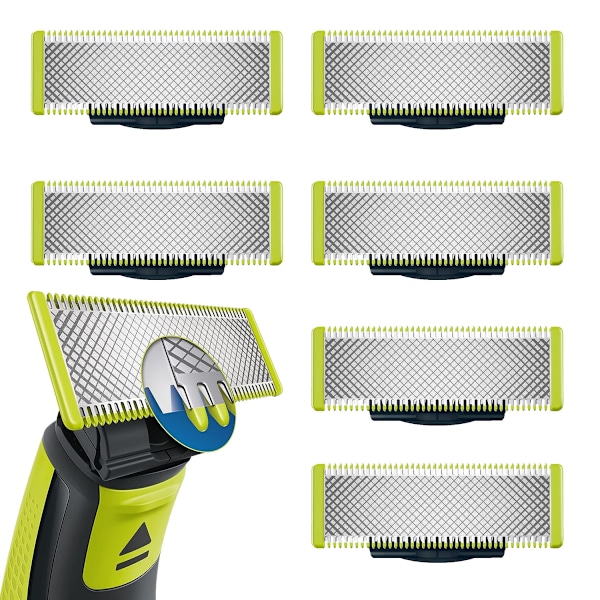 6-pack rakblad kompatibla med Philips Oneblade Replacement