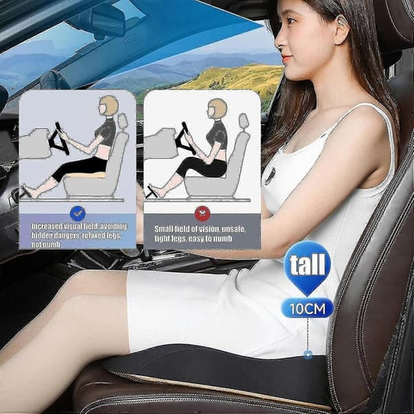 Bilbarnstol Sittdyna - Bilkörning Sittdyna - Memory Foam Bilkudde För Lastbilschaufför Kort Stol Rullstol Flygplan Ch