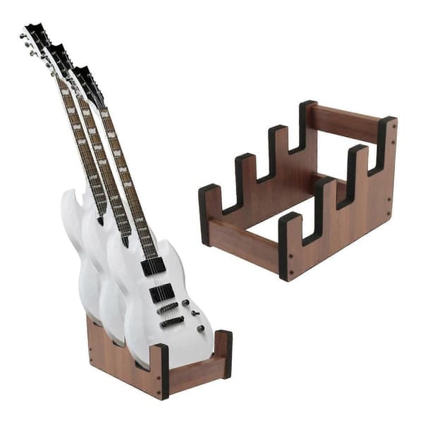 Gitarstativ Musikkinstrumentstativ 3 Gitarer Utstillingsstativ Gitarstativ