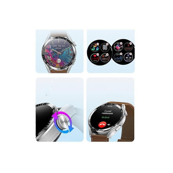 Bluetooth opkald sundhedsovervågning Meito skridttæller ur Bluetooth sort smart ur