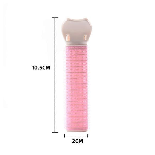 Pink Hårruller, Hårruller med Velcrolukning, Hårklemmer