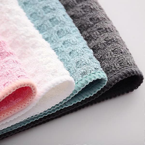 Sæt med 2 overdimensionerede badehåndklæder i hurtigtørrende mikrofiber, fnugfri, 140 x 70 cm, Hvid, vaffelvævning