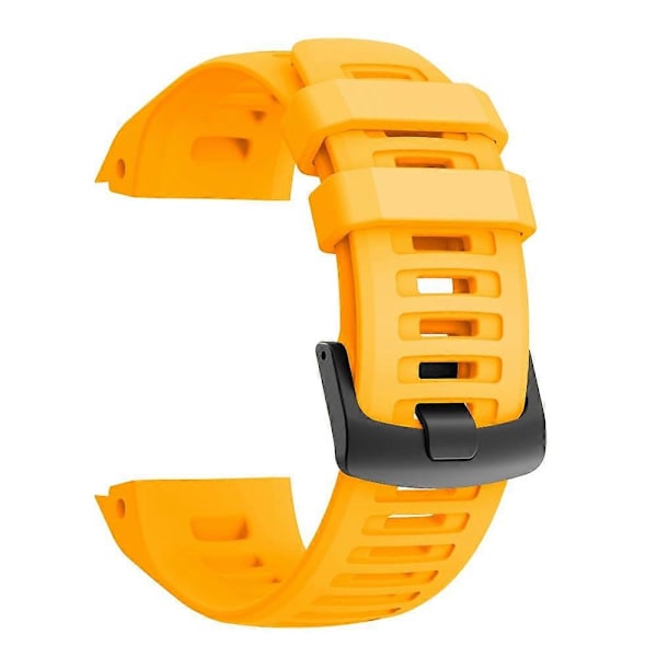 (Keltainen) Silikoninen kellon ranneke Garmin Instinct -kelloon, keltainen