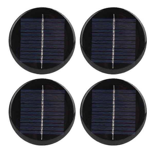 20244 STK 6V 80MM Diameter Rund Bærbar Stabil Effektiv Polykrystallinsk Silisium Solcellepanel