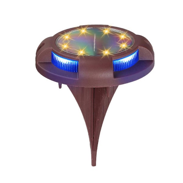 Sæt med LED nedgravningslamper til have, gade, udendørs væglampe, 8 LED-lys