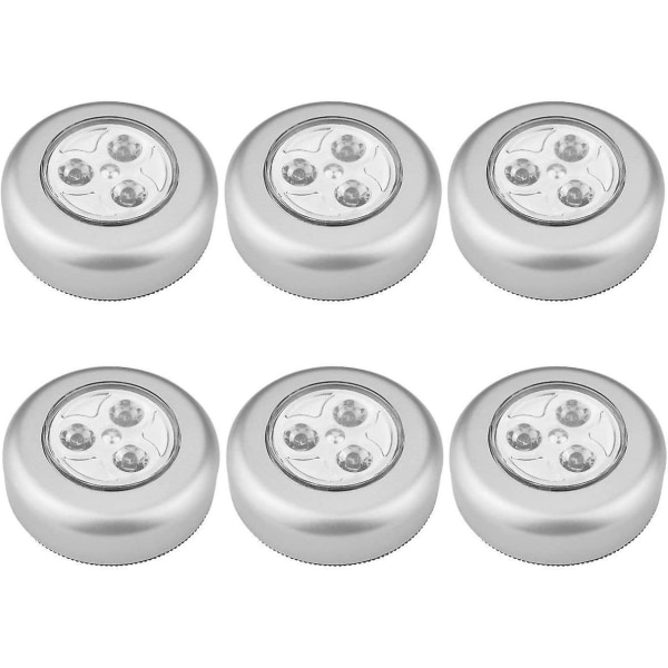 Touch Lamp Stick-on Light Cabinet Led Night Light (6-pack)
